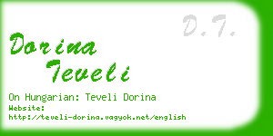 dorina teveli business card